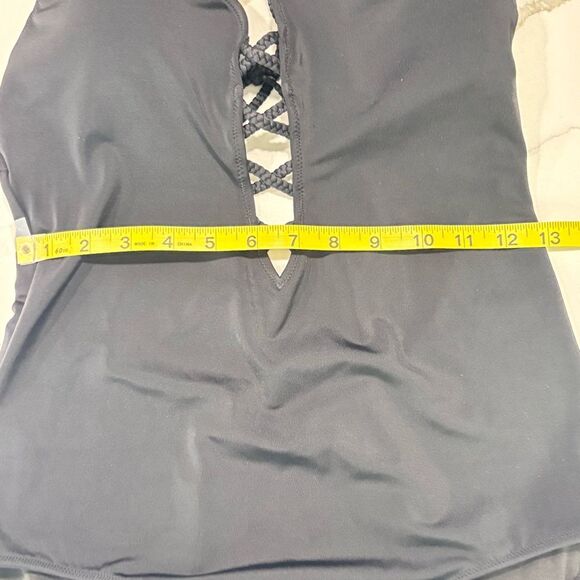 Victoria’s Secret | Lace-Up Negril Plunge One Piece Swimsuit Bathing Suit L - Picture 14 of 16